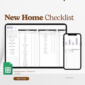 Planilha do Google para Planejamento de Mudança de Apartamento Novo, Pacote de Planilhas para Mudança Residencial, Orçamento de Mudança, Inventário de Caixas de Embalagem, Lista de Tarefas para Mudança