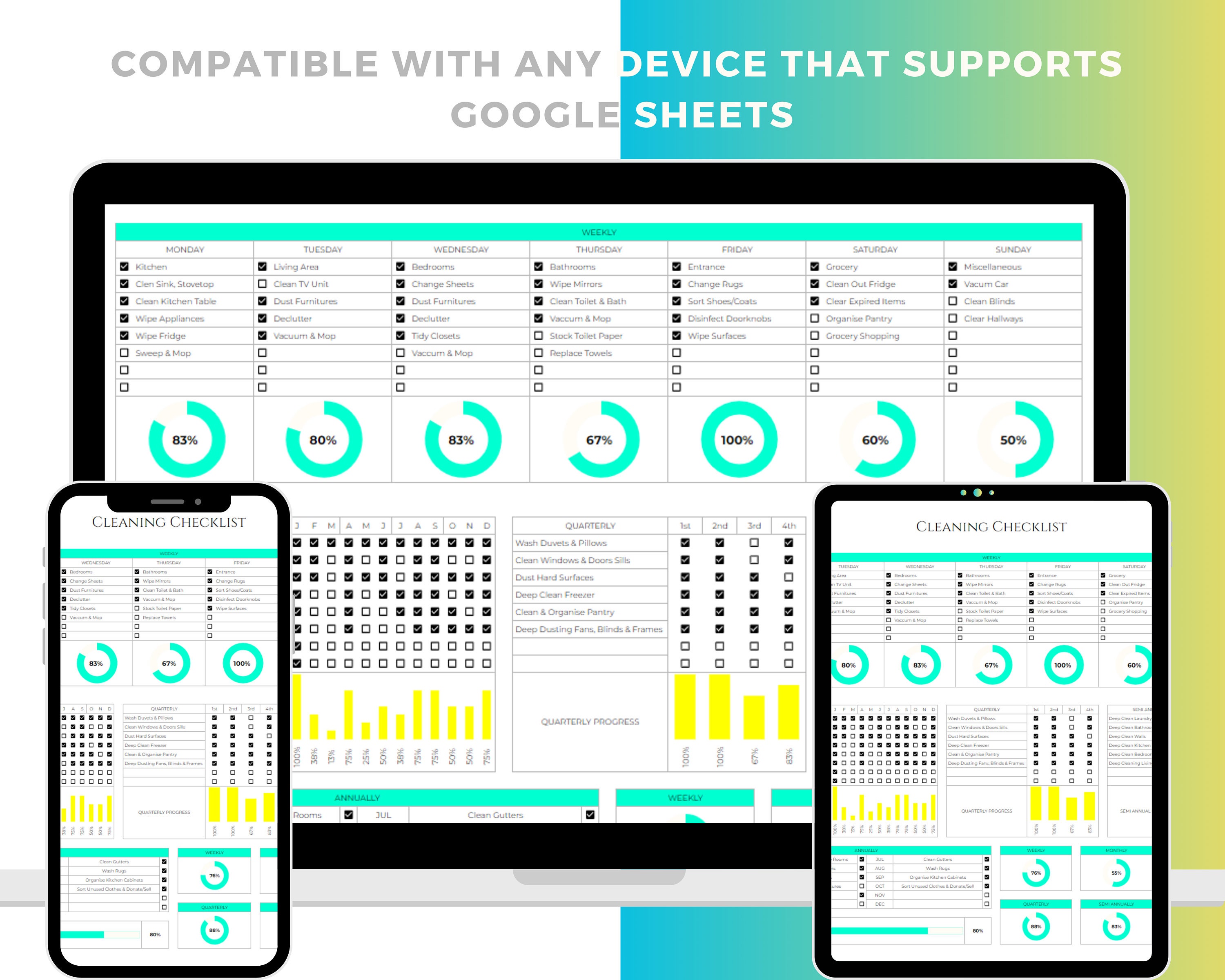 Cleaning List for Short Term Rental Property, Vacation Rental Cleaning Checklist, Printable