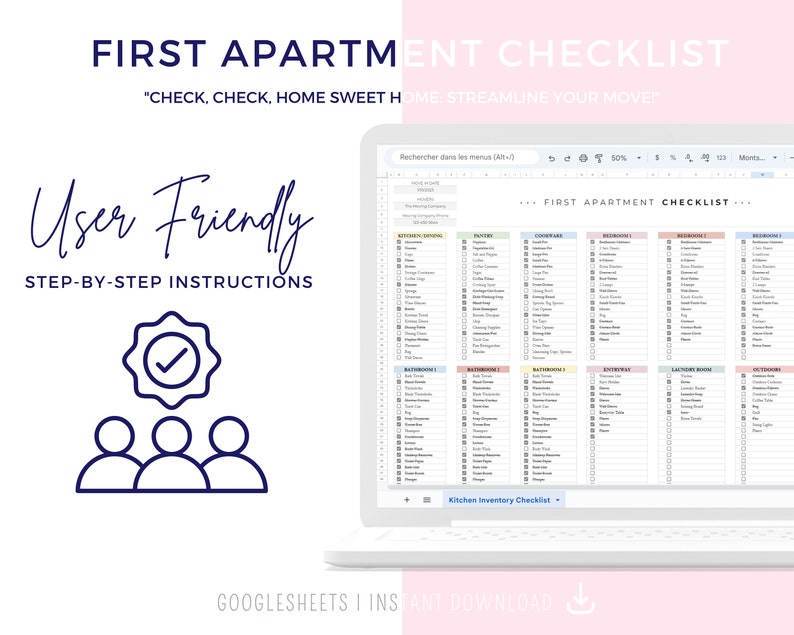 Furniture Inventory, First Apartment Checklist Template Excel