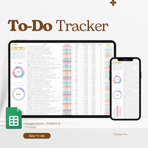 Takenlijstsjabloon voor Google Sheets, wekelijkse en dagelijkse takenplanner, digitale productiviteitsplanner, takenlijstchecklist, ADHD-brein