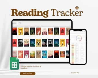 Reading Log Tracker, Book Inventory, Reading Spreadsheet, Google Sheets Excel Template, 2026 Reading Tracker, Book Tracker Template,