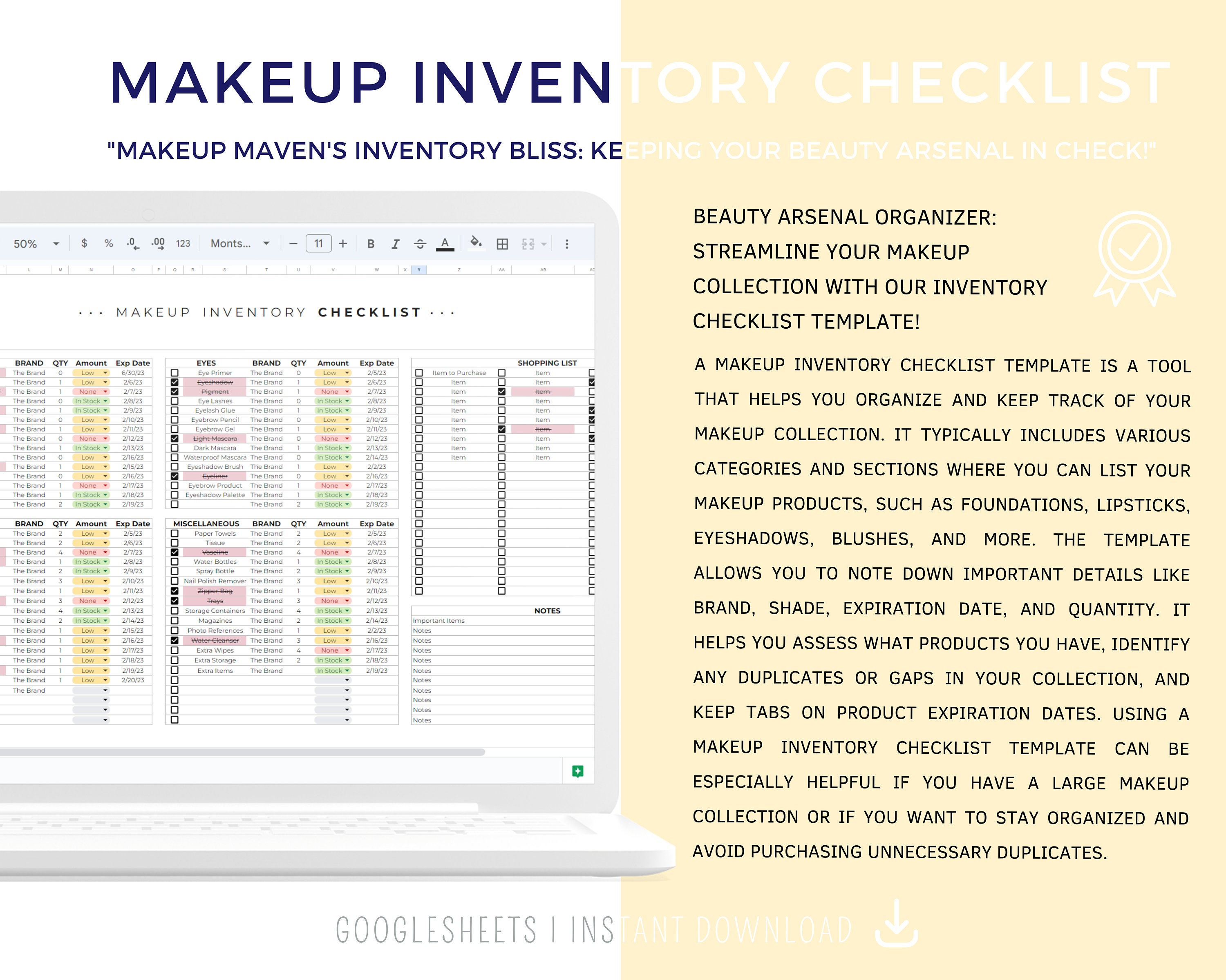 Makeup Artist,makeup Inventory Management, Makeup Planner, Makeup ...