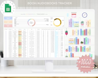Reading Tracker Spreadsheet Google Sheets Digital Library Book Tracker Book Review Reading Spreadsheet Book Spreadsheet