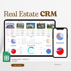 Real Estates Sale Tracker, Real Estate Sale Tracker, Realtor Sales Tracker Excel Spreadsheet, Real Estate Commission Sheets, Google Sheet