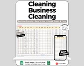 Cleaning Business Cleaning Checklist Bundle, Master Cleaning List, Household Cleaning Checklists Deep Clean House Cleaning List Google Sheet