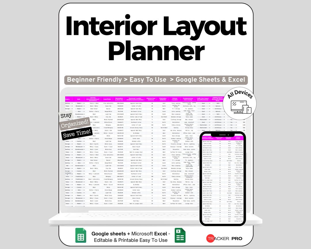 Interior Design Furniture Layout Planner Google Sheets, Plan Room ...