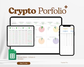 Investment Tracker Spreadsheet, Google Sheets and Excel Template Portfolio Tracker Stock, Crypto, ETF, Real Estate Investment Log