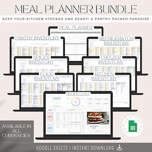 Recipe Cost Calculator | Food Cost Calculator | Baking Price Calculator | Google Sheets and Excel