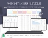 Weight Loss Tracker Excel, Weight Loss Tracker Google Sheets, Weight Loss Planner Excel, Weight Loss Tracker Digital, Weight Loss Chart