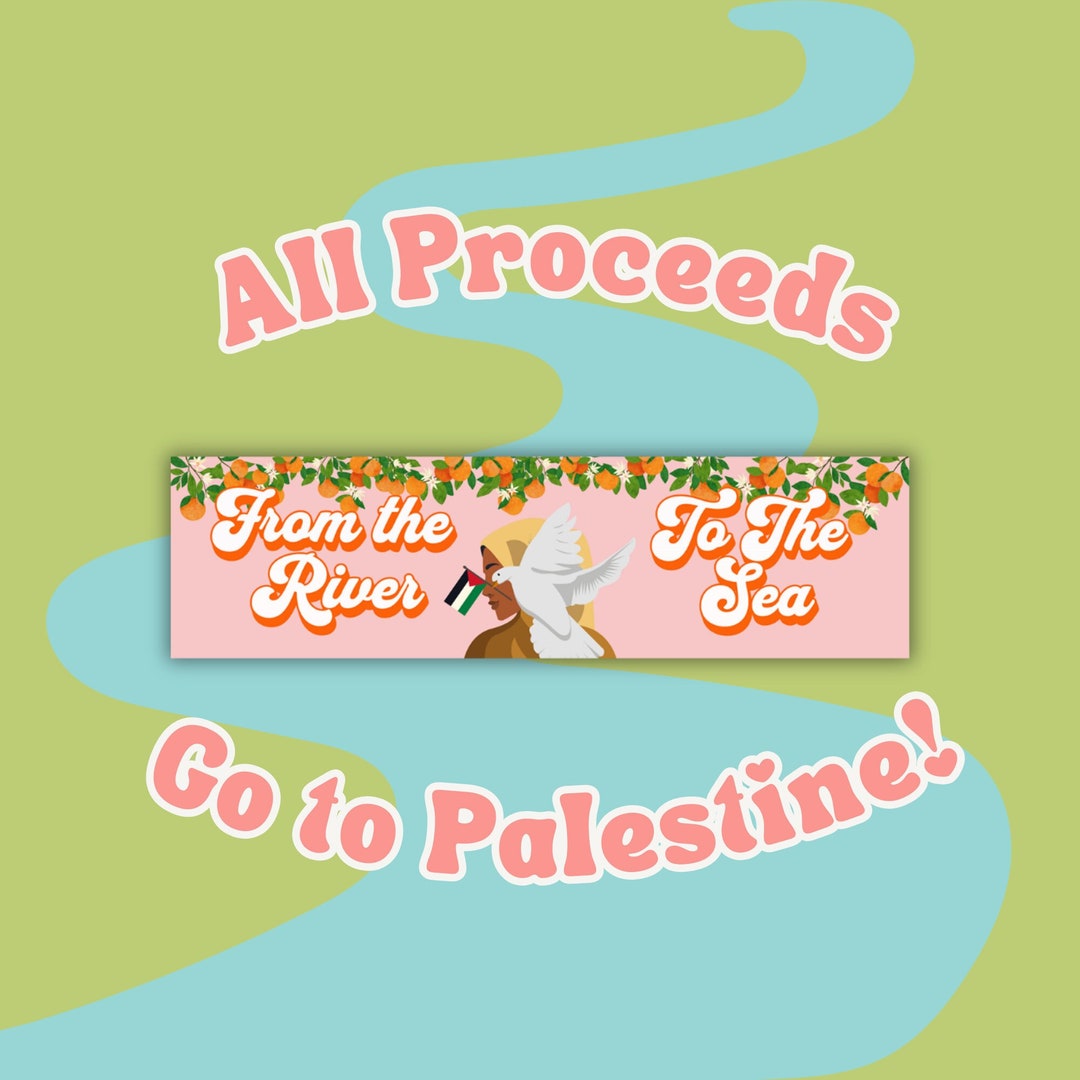 Free Palestine Car Sticker and Bumper Free Gaza Car Etsy UK