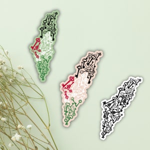 Free Palestine Nakba Keys Sticker, Palestine Map Stickers, Free Gaza Palestine Art, History Sticker, Laptop Sticker, Muslim Gifts