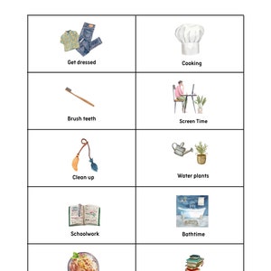 Routine Cards Visual Schedule