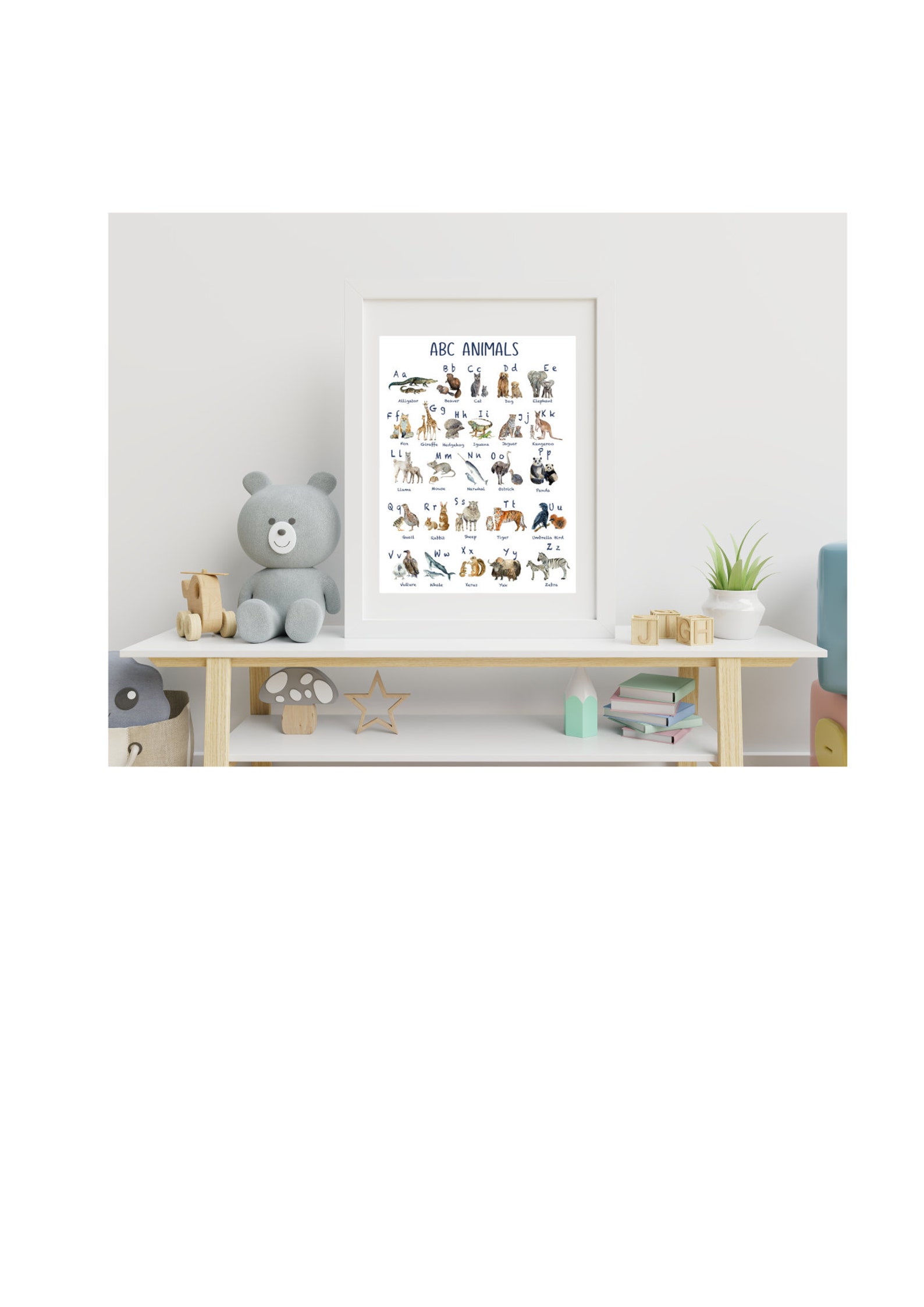 Animals Alphabet Printable - Etsy