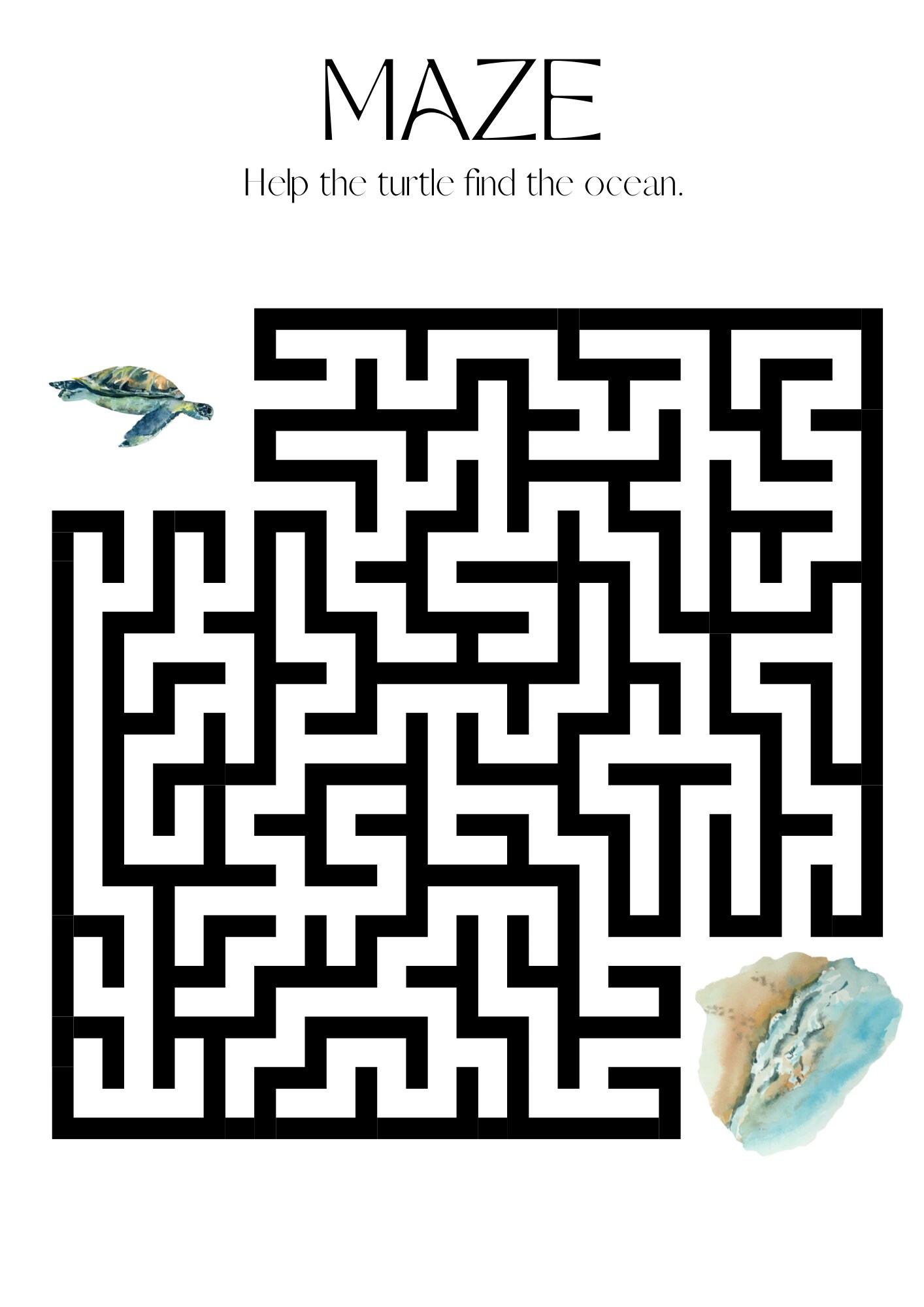 Sea Turtles Unit Study Montessori Homeschool - Etsy