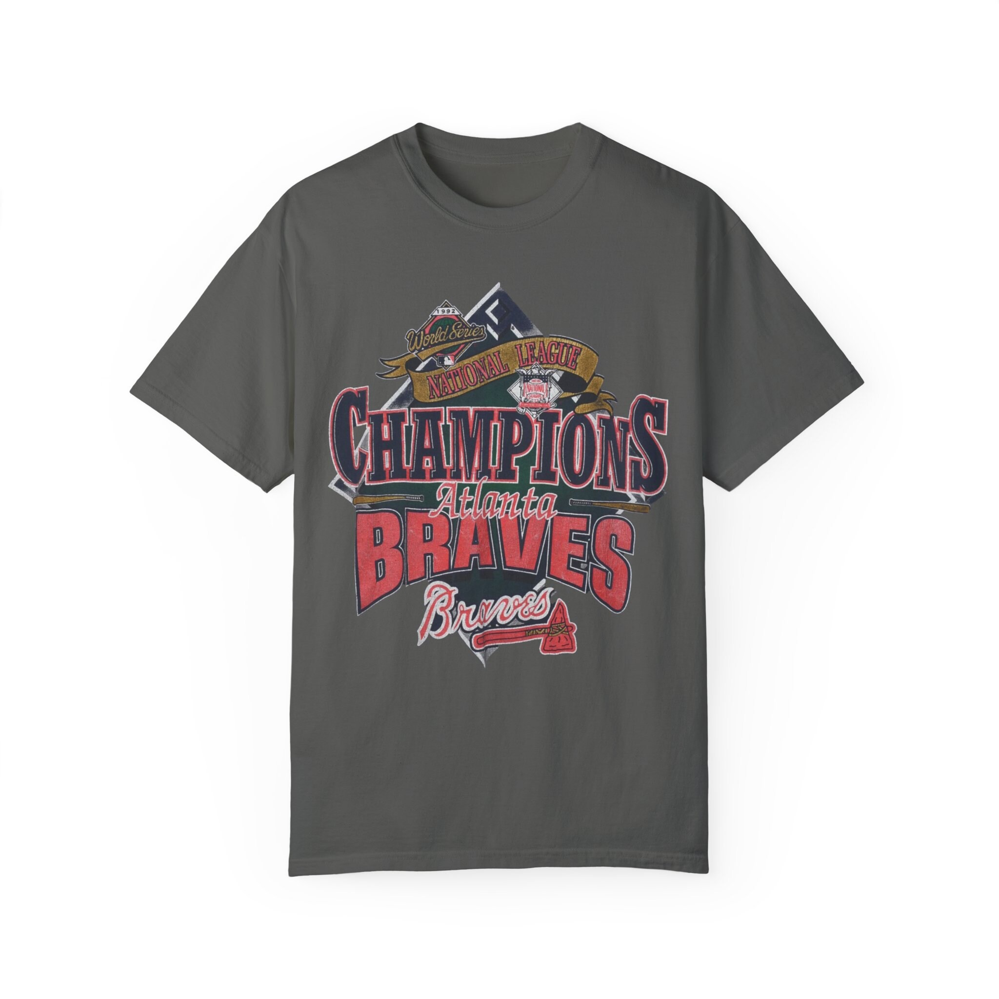 90's ONEITA　WORLD　SERIES　ATLANTA　T₋Shirt 90s Atlanta Braves World Series NL Champs 1991 t-shirt Large