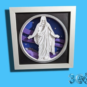 Christus Statue 3D Schattenbox