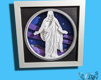 Christus Statue 3D Shadow Box