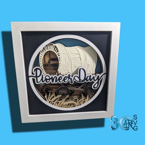 Pioneer Day Shadow Box