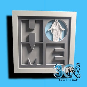 Caja de sombras cuadrada 3D de Christus Home