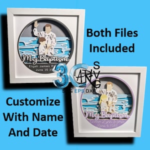 Youth Baptism Customizable LDS 3D Shadow Box