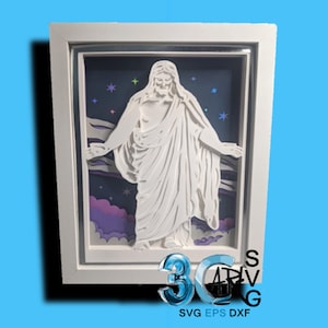 Christus para marco rectangular 3D Shadow Box
