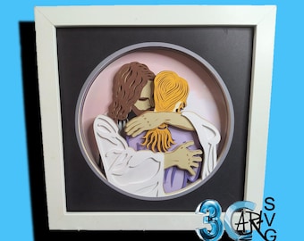 Christ's Welcome into Heaven 3D Shadow Box
