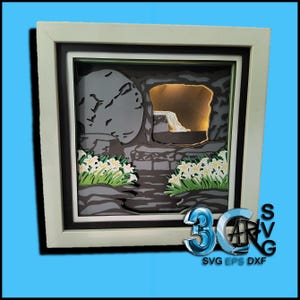 La Tombe Vide 3D Shadow Box