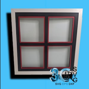 4 Square Showcase Fillable Shadow Box