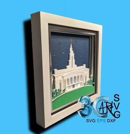 Recife Brazil LDS Temple 3D Shadow Box Mandala Bundle - Etsy