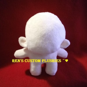 Custom Hand Made Anime Design Create Your Own Chibi Plushie Plush Oc Character Blank Base Plush Doll !
