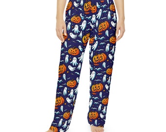 Custom Anime Manga Videogame Video Game Gamer Cosplay Halloween Spooky Ghosts Samhain Inspired Sleep Pajama Pants Gift