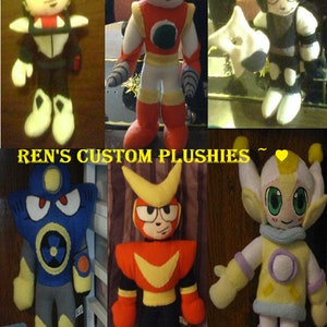 Custom Handmade Anime Manga Videogame Gamer Plush Create Your Own Robot Master Plushie Plush Or Oc Character! !
