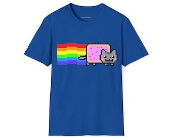 Custom Cute Kawaii Anime Manga Videogame Personalized Gamer Nyan Cosplay Kawaii Poptart Neko Unisex Shirt Different Colors You Choose!