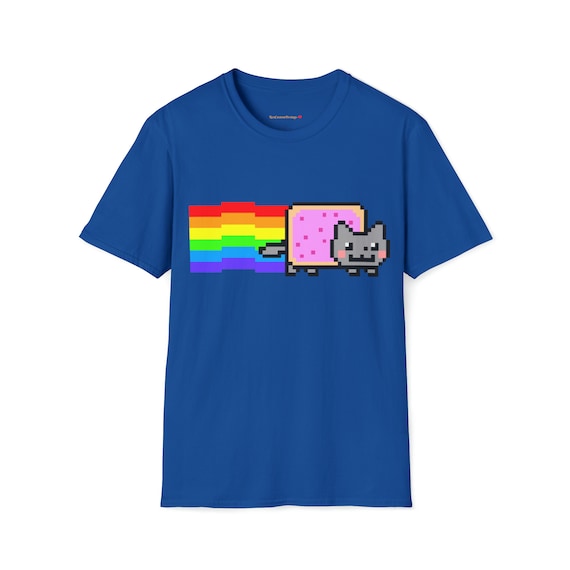 Custom Cute Kawaii Anime Manga Videogame Personalized Gamer Nyan Cosplay Kawaii Poptart Neko Unisex Shirt Different Colors You Choose!