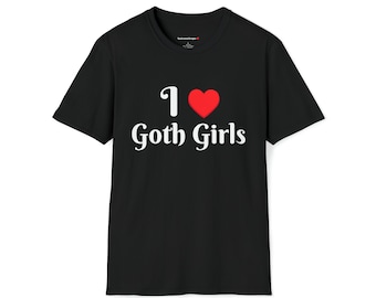 Custom Cute Kawaii Anime Manga Videogame Personalized Gamer Cosplay Gothic Goth I Love Goth Girls Gift For Her Gift For Him Unisex Shirt!