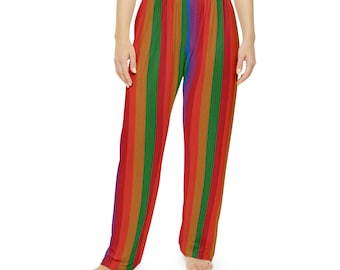 Custom Anime Manga Videogame Video Game Gamer Clowncore Clown Retro Rainbow Pants Cosplay Sleep Pajama Pants Gift Gamer Gift !