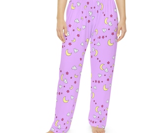 Custom Anime Manga Videogame Video Game Gamer Cute Kawaii Magical Moon Girl Personalized Cosplay  Pajama Pants Gift Birthday  Gift!