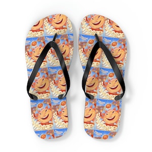 Customized Create Design Your Own Custom Anime Videogame Gamer Personalized Flip Flops!