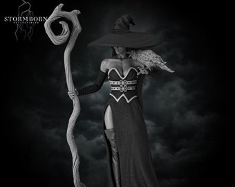 Azora the Witch Miniature: Stormborn Collectible, Tabletop RPG NPC