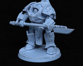 Relic Sarcophagus Miniature: Dystopian Future Warrior (60mm Base)