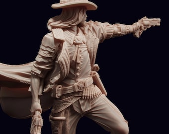 Resin Printed Six Shooter Prop: Full Scale Miniature (Unpainted)