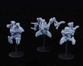 Clockwork Servants: Dystopian Miniatures Set of 3 (Unpainted)