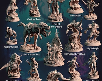 Darkest Depths: 5E Campaign, Deep Sea Miniatures
