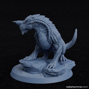 Ignitius The Helldrake Miniature: Dystopian Resin Dragon