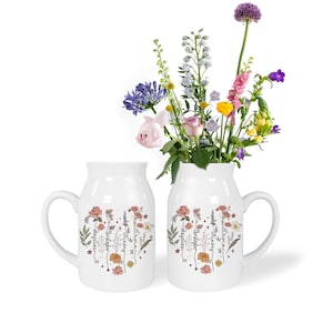 Flower Vase Gifts For Mom, Mothers Day Gift For Grandma Mom Nana, Personalized Grandma's Garden Flower Vase, Custom Kids Name Flowers Vase image 8