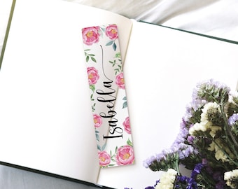 Personalized Birth Flower Bookmark, Gift for Book Lovers, Acrylic Bookmark Gift, Aesthetic Bookmark with Tassel, Floral Bookmark for Women