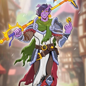 Dnd Character Art Commission Personalized Party Dungeons & Dragons Art Gifts Character Fantasy Art TTRPG Character Design