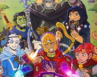 Personalize Dnd Party Commission Gift Custom DND Portrait Character Dungeons & Dragons Character Fantasy Art RPG Character Design