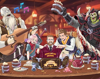 Dnd Group Art Commission Dnd Party Personalize Gift DND Portrait Character Dungeons & Dragons Character Fantasy Art RPG Character Design