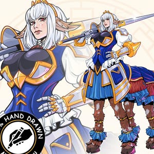 DND, Custom Character Art, DnD Group Commission, Baldurs Gate Art , Dungeons and Dragons, DnD Campaign Gifts, RPG, Fantasy Illustration
